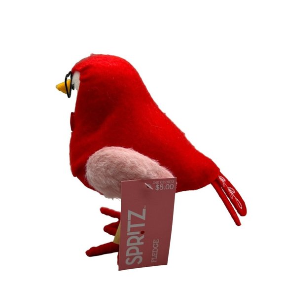 Fledge 2023 Valentine's Target Wondershop Featherly Friends Fabric Bird Valentin - Picture 3 of 5